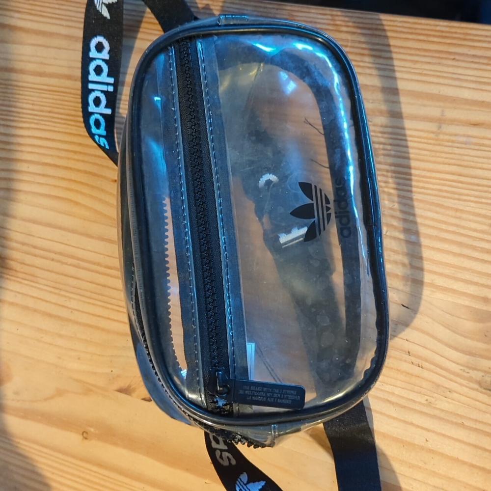 Adidas clear fanny pack crossbody